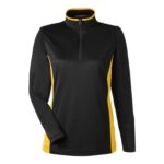 Custom Harriton Ladies' Flash Snag Protection Plus IL Colorblock Quarter-Zip - 4