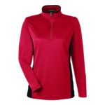 Custom Harriton Ladies' Flash Snag Protection Plus IL Colorblock Quarter-Zip - 7