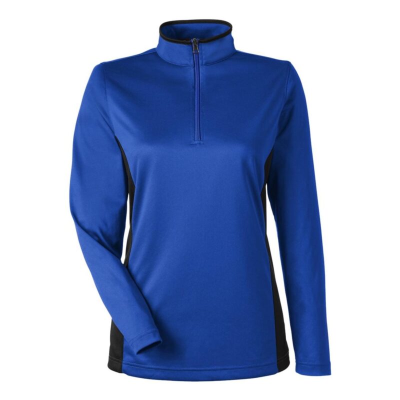 Custom Harriton Ladies' Flash Snag Protection Plus IL Colorblock Quarter-Zip - 8