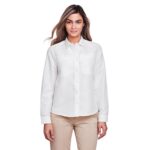 Custom Harriton Ladies' Key West Long-Sleeve Performance Staff Shirt - 1