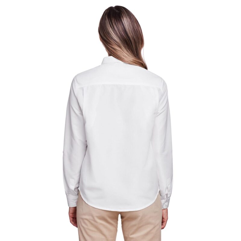 Custom Harriton Ladies' Key West Long-Sleeve Performance Staff Shirt - 2