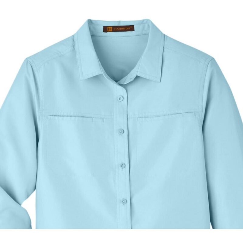 Custom Harriton Ladies' Key West Long-Sleeve Performance Staff Shirt - 5