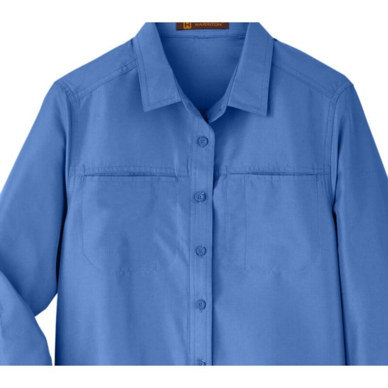 Custom Harriton Ladies' Key West Long-Sleeve Performance Staff Shirt - 9