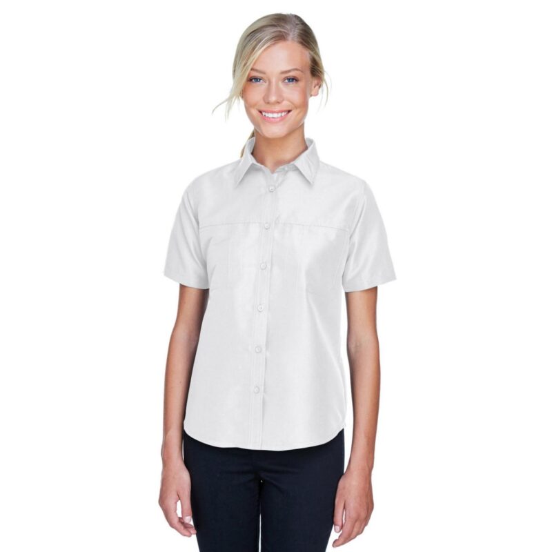 Custom Harriton Ladies' Key West Short-Sleeve Performance Staff Shirt - 1
