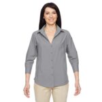 Custom Harriton Ladies' Paradise 3/4-Sleeve Performance Shirt - 1