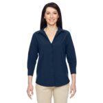Custom Harriton Ladies' Paradise 3/4-Sleeve Performance Shirt - 2