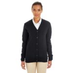 Custom Harriton Ladies' Pilbloc™ V-Neck Button Cardigan Sweater - 1