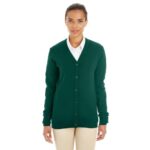 Custom Harriton Ladies' Pilbloc™ V-Neck Button Cardigan Sweater