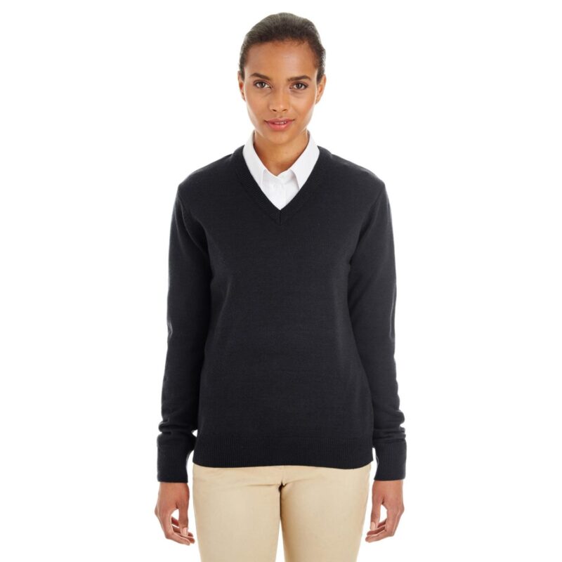 Custom Harriton Ladies' Pilbloc™ V-Neck Sweater - 1