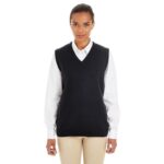 Custom Harriton Ladies' Pilbloc™ V-Neck Sweater Vest - 1