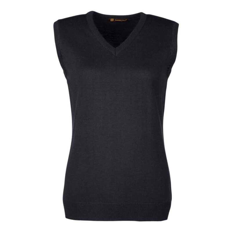 Custom Harriton Ladies' Pilbloc™ V-Neck Sweater Vest - 3