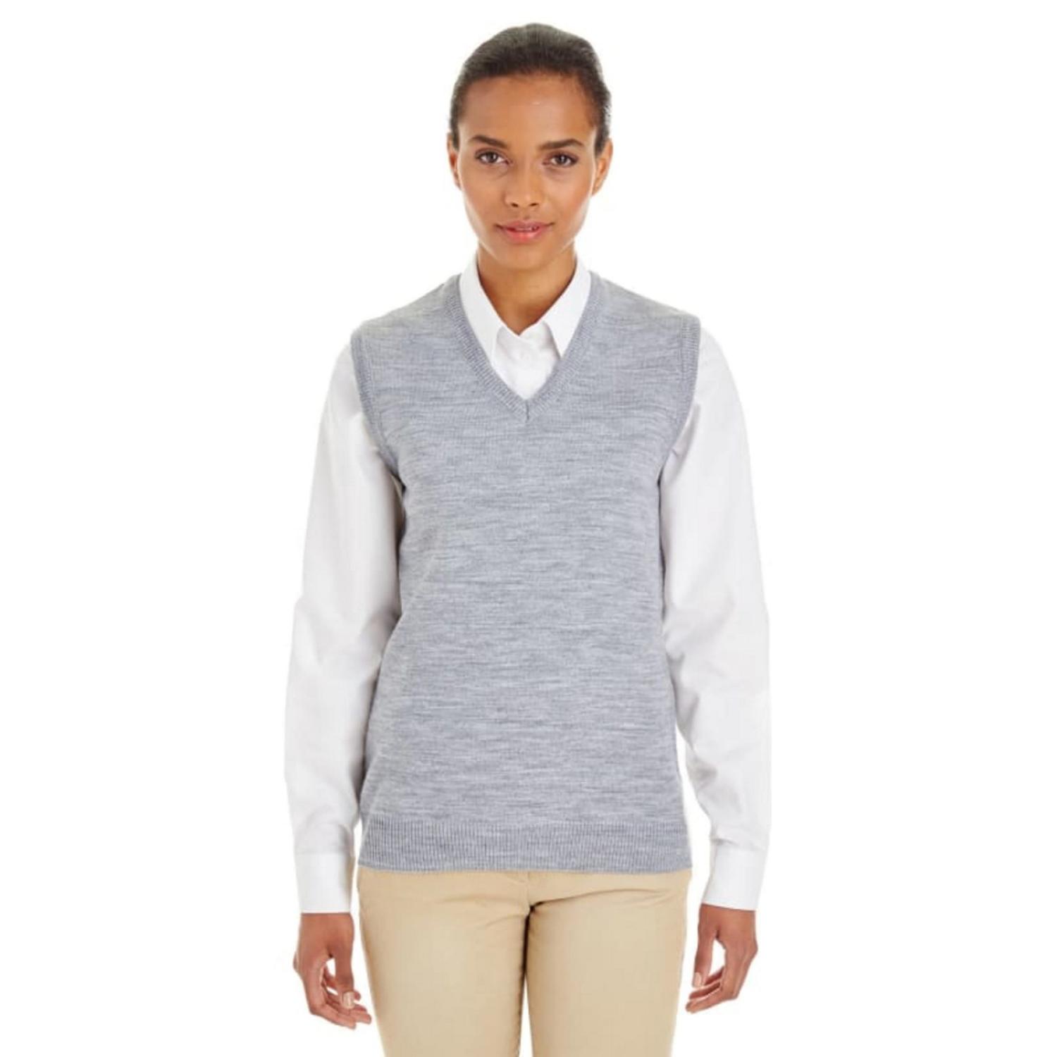 Custom Harriton Ladies' Pilbloc™ V-Neck Sweater Vest