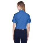 Custom Harriton Ladies' Short-Sleeve Oxford With Stain-Release - 2