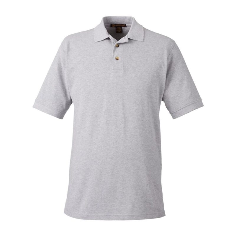 Custom Harriton Mens 6 Oz. Ringspun Cotton Pique Short-Sleeve Polo - 4