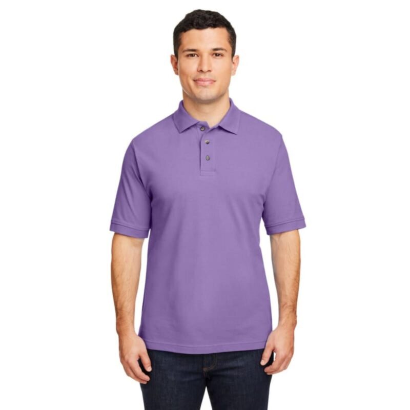Custom Harriton Mens 6 Oz. Ringspun Cotton Pique Short-Sleeve Polo