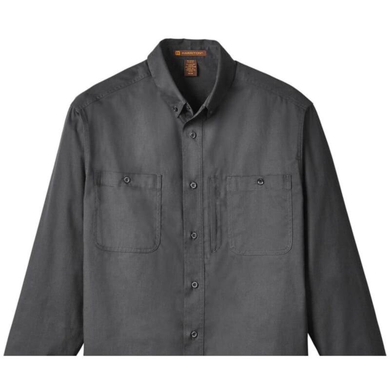 Custom Harriton Men's Advantage IL Long-Sleeve Workshirt - 4