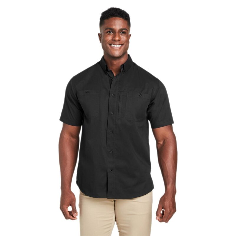 Custom Harriton Men's Advantage IL Short-Sleeve Work Shirt - 1