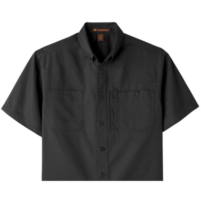 Custom Harriton Men's Advantage IL Short-Sleeve Work Shirt - 3