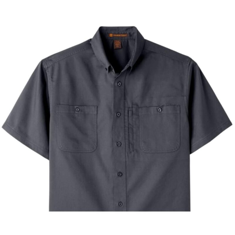 Custom Harriton Men's Advantage IL Short-Sleeve Work Shirt - 4
