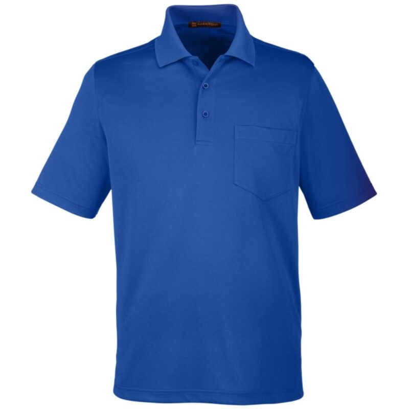 Custom Harriton Men's Advantage Snag Protection Plus IL Pocket Polo - 8