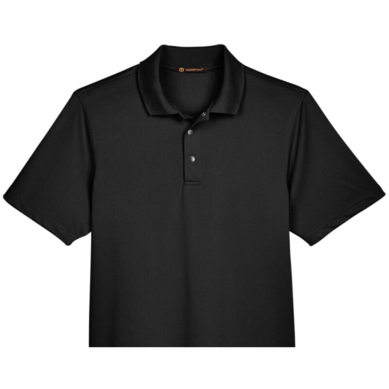 Custom Harriton Men's Advantage Snag Protection Plus IL Snap Placket Polo - 3