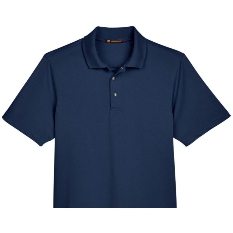 Custom Harriton Men's Advantage Snag Protection Plus IL Snap Placket Polo - 5