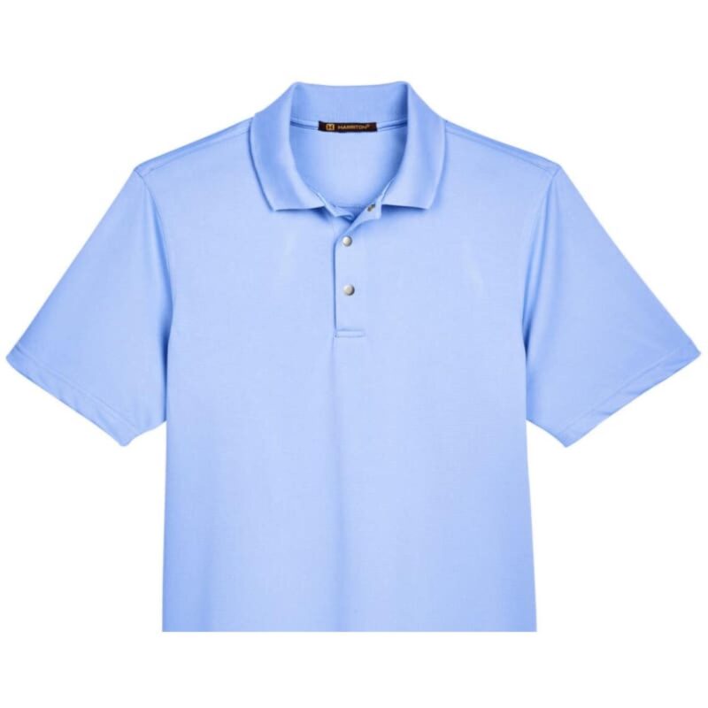 Custom Harriton Men's Advantage Snag Protection Plus IL Snap Placket Polo - 6