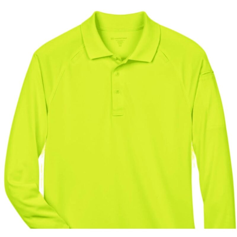Custom Harriton Men's Advantage Snag Protection Plus Long-Sleeve Tactical Polo - 9