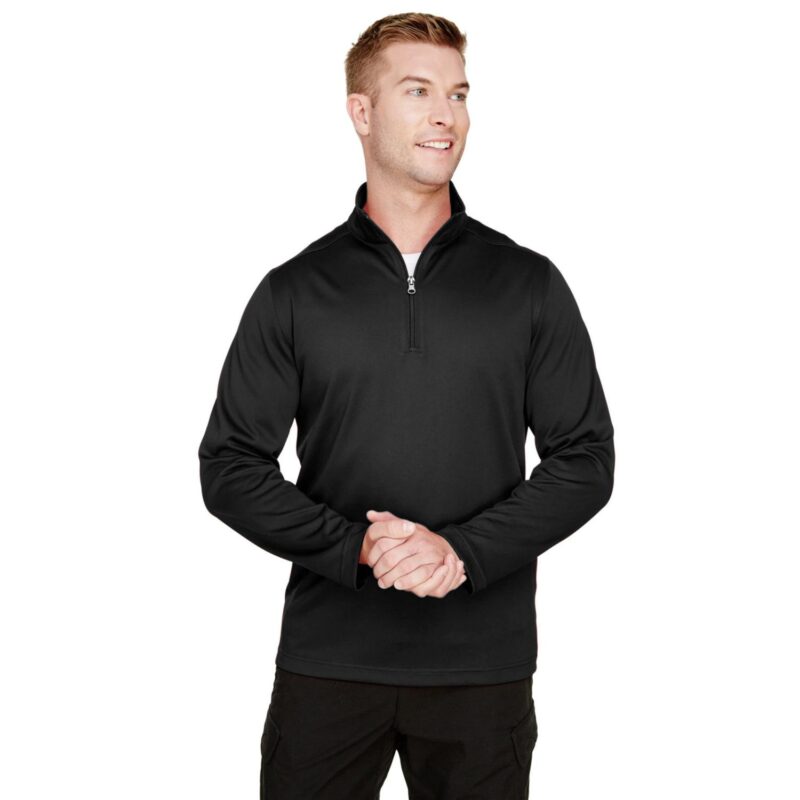 Custom Harriton Men's Advantage Snag Protection Plus Quarter-Zip - 1