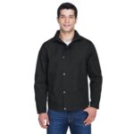 Custom Harriton Men's Auxiliary Canvas Work Jacket - 1