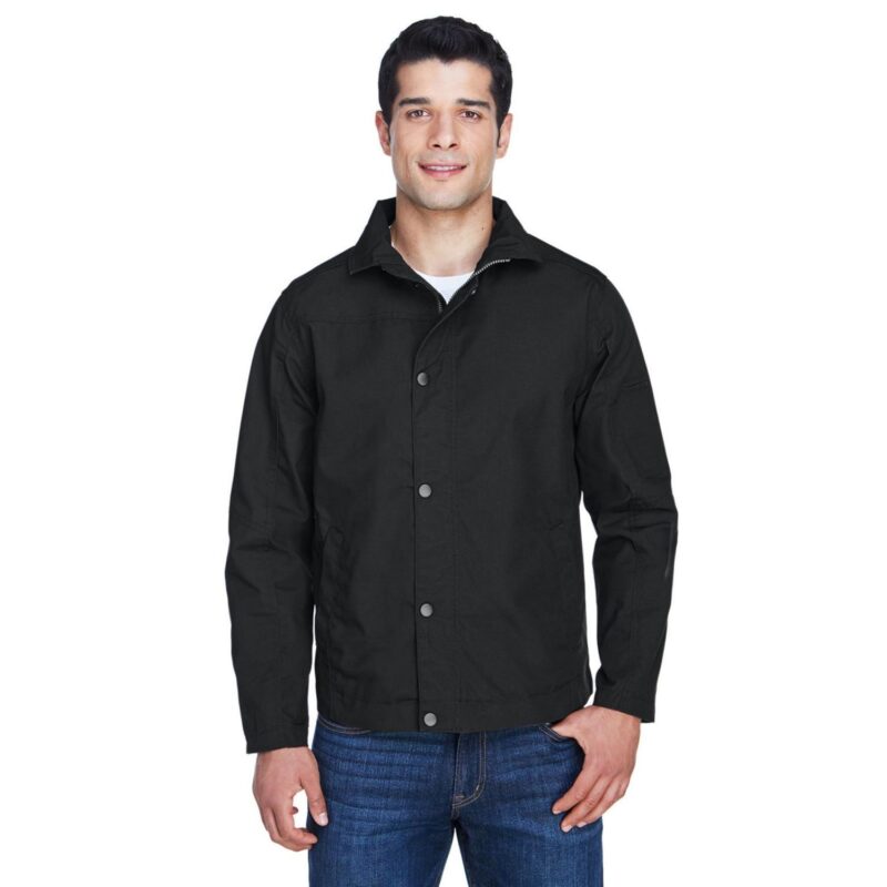 Custom Harriton Men's Auxiliary Canvas Work Jacket - 1