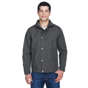 Custom Harriton Men's Auxiliary Canvas Work Jacket