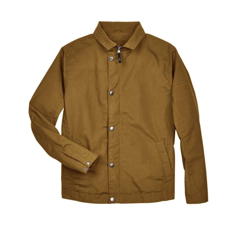 Custom Harriton Men's Auxiliary Canvas Work Jacket - 4