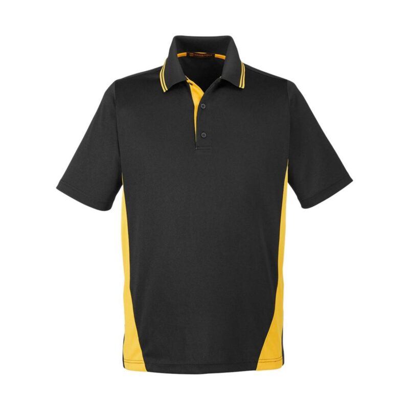Custom Harriton Men's Flash Snag Protection Plus IL Colorblock Polo - 4