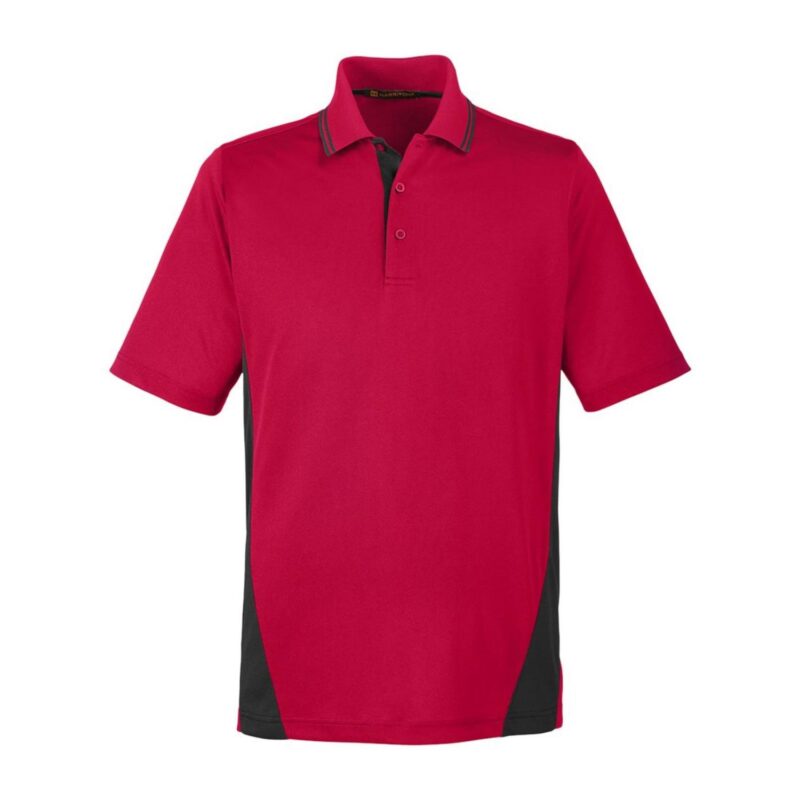 Custom Harriton Men's Flash Snag Protection Plus IL Colorblock Polo - 7