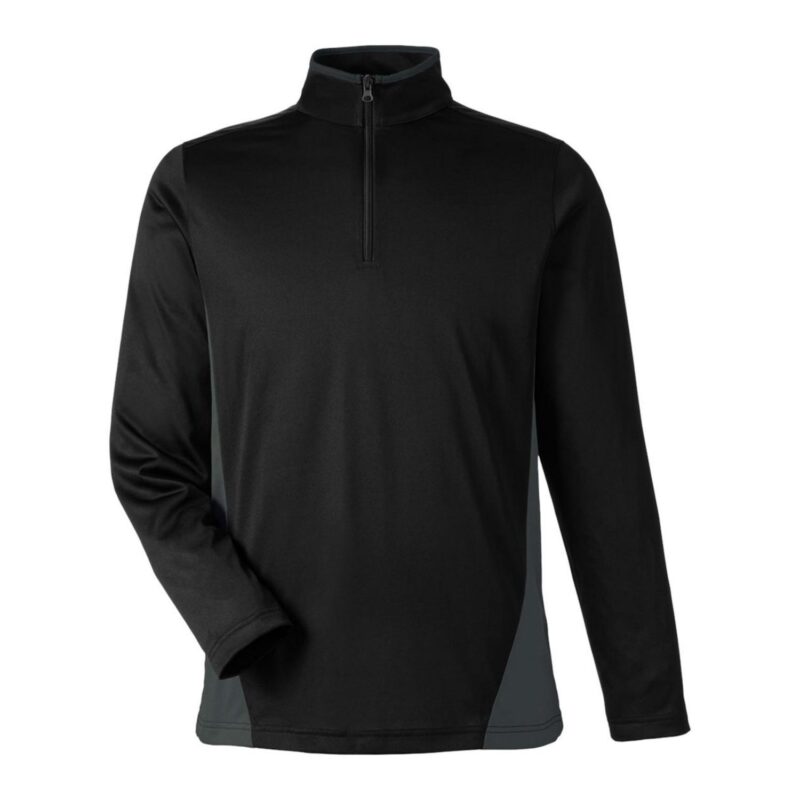 Custom Harriton Men's Flash Snag Protection Plus IL Colorblock Quarter-Zip - 3