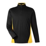 Custom Harriton Men's Flash Snag Protection Plus IL Colorblock Quarter-Zip - 4