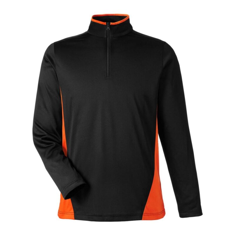 Custom Harriton Men's Flash Snag Protection Plus IL Colorblock Quarter-Zip - 5