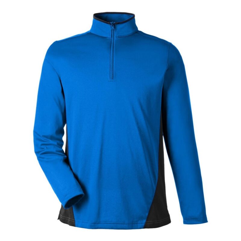 Custom Harriton Men's Flash Snag Protection Plus IL Colorblock Quarter-Zip - 8