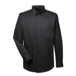 Custom Harriton Men's Foundation 100% Cotton Long-Sleeve Twill Shirt With Teflon™ - 3