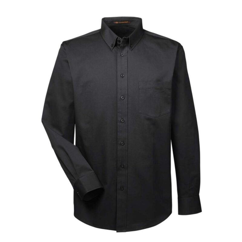 Custom Harriton Men's Foundation 100% Cotton Long-Sleeve Twill Shirt With Teflon™ - 3