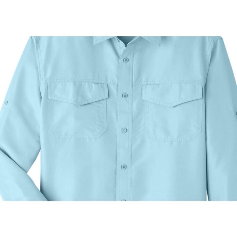 Custom Harriton Men's Key West Long-Sleeve Performance Staff Shirt - 5