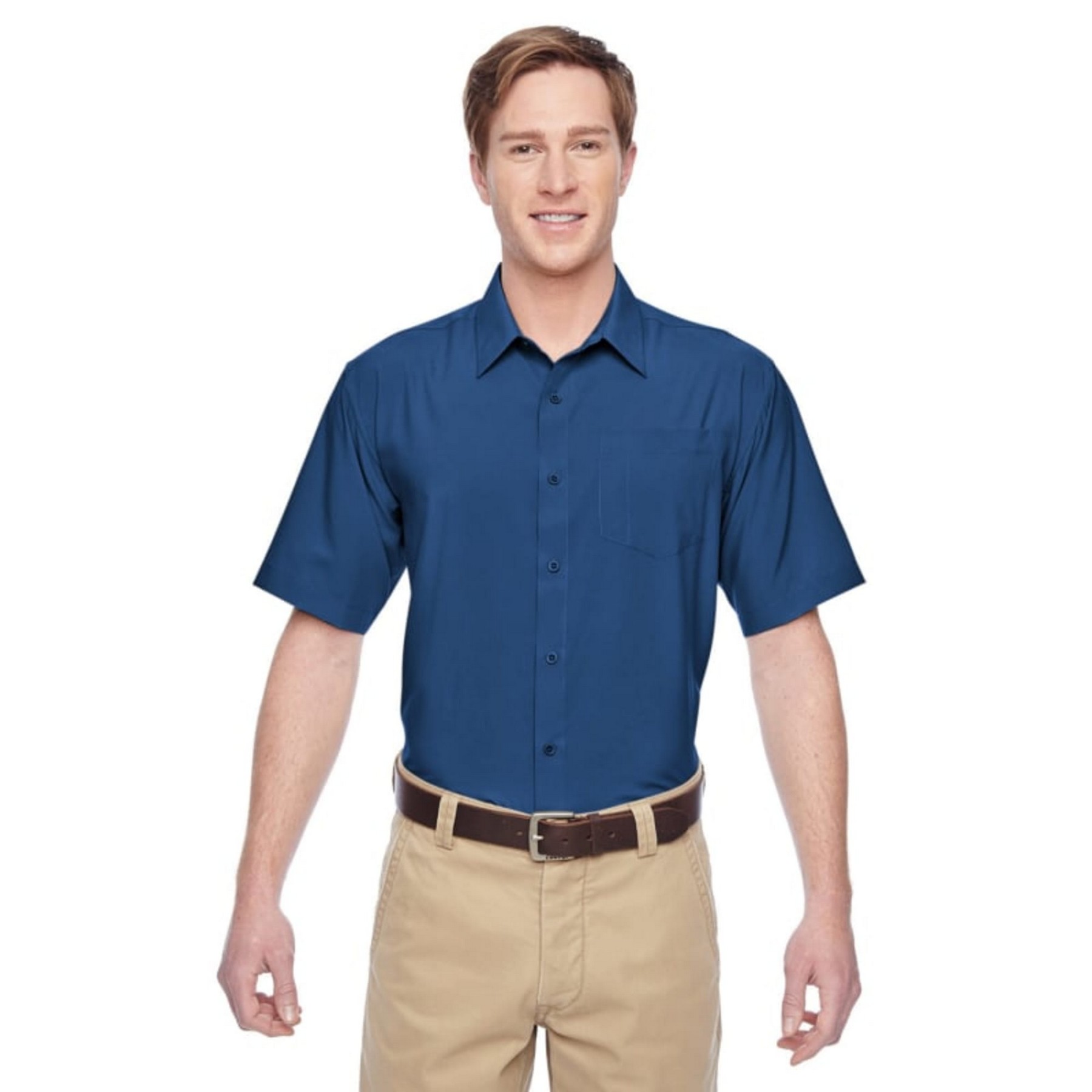 Custom Harriton Men's Paradise Short-Sleeve Performance Shirt