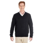 Custom Harriton Men's Pilbloc™ V-Neck Sweater - 1