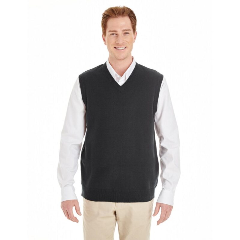 Custom Harriton Men's Pilbloc™ V-Neck Sweater Vest - 1