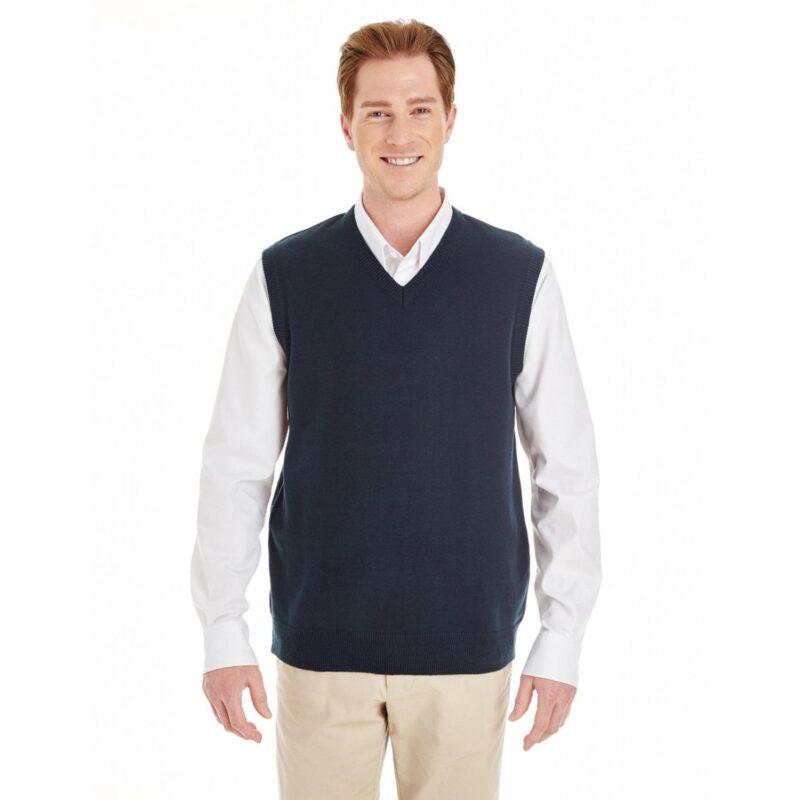 Custom Harriton Men's Pilbloc™ V-Neck Sweater Vest - 2