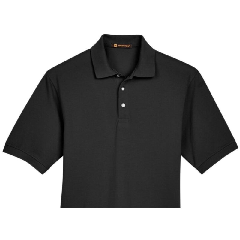 Custom Harriton Men's Tall 5.6 Oz. Easy Blend™ Polo - 3