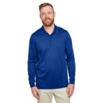Custom Harriton Men's Tall Advantage Long Sleeve Snag Protection Plus IL Polo