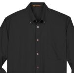 Custom Harriton Men's Tall Easy Blend™ Long-Sleeve Twill Shirt With Stain-Release - 4
