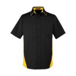 Custom Harriton Men's Tall Flash IL Colorblock Short Sleeve Shirt - 4
